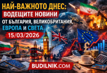 Най-важното днес: Водещите новини от България, Великобритания, Европа и света – 15/03/2026
