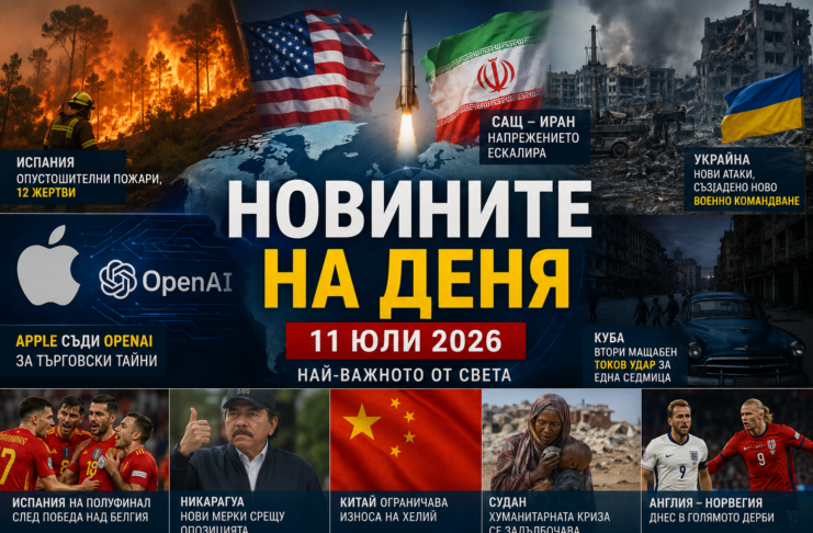 🌍 Новините на деня – 11 юли 2026 г.