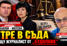 Кандидатпрезидентската двойка Михайлов–Матеева утре в съда срещу журналиста Емил Русанов
